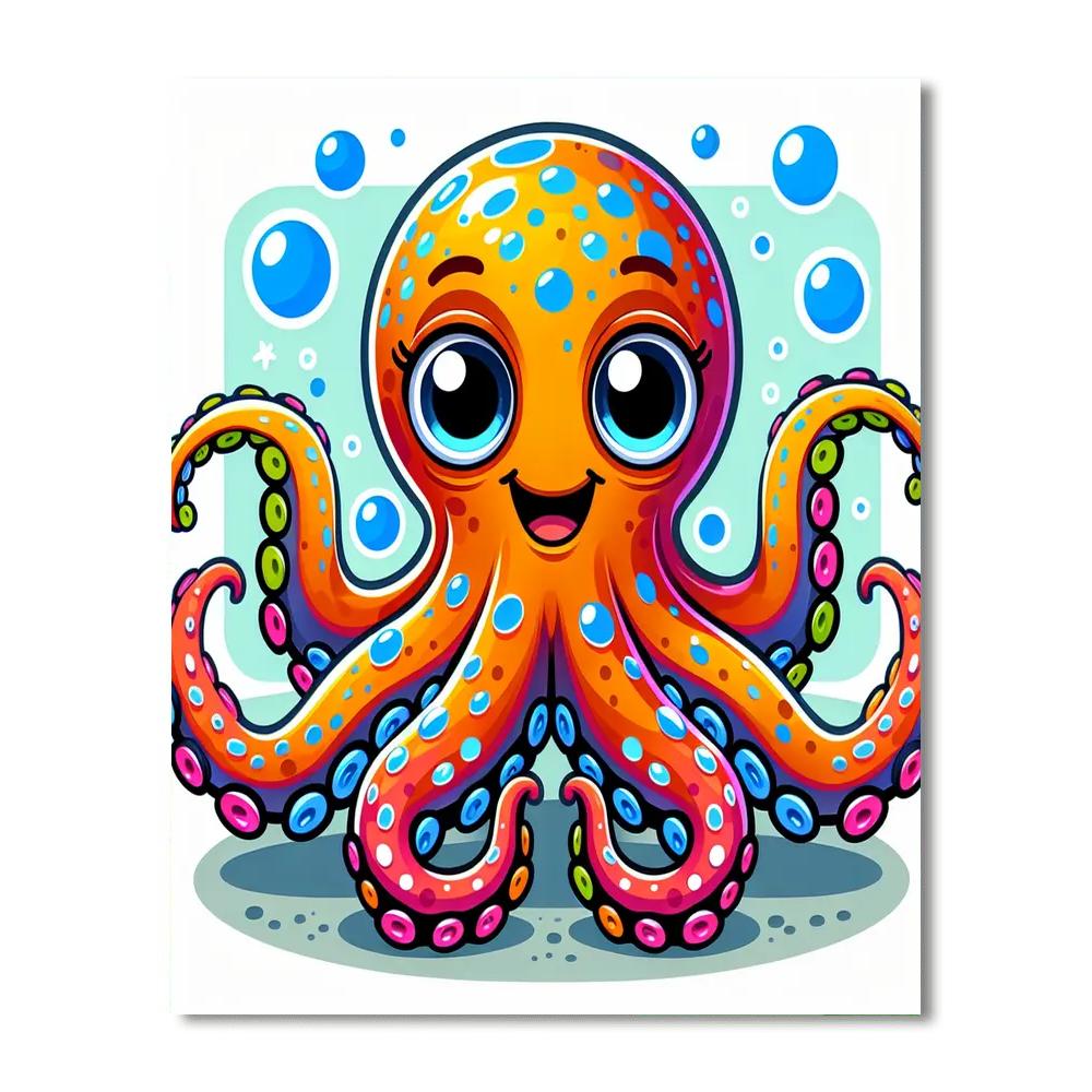 Funky Octopus Numbered Painting Kits