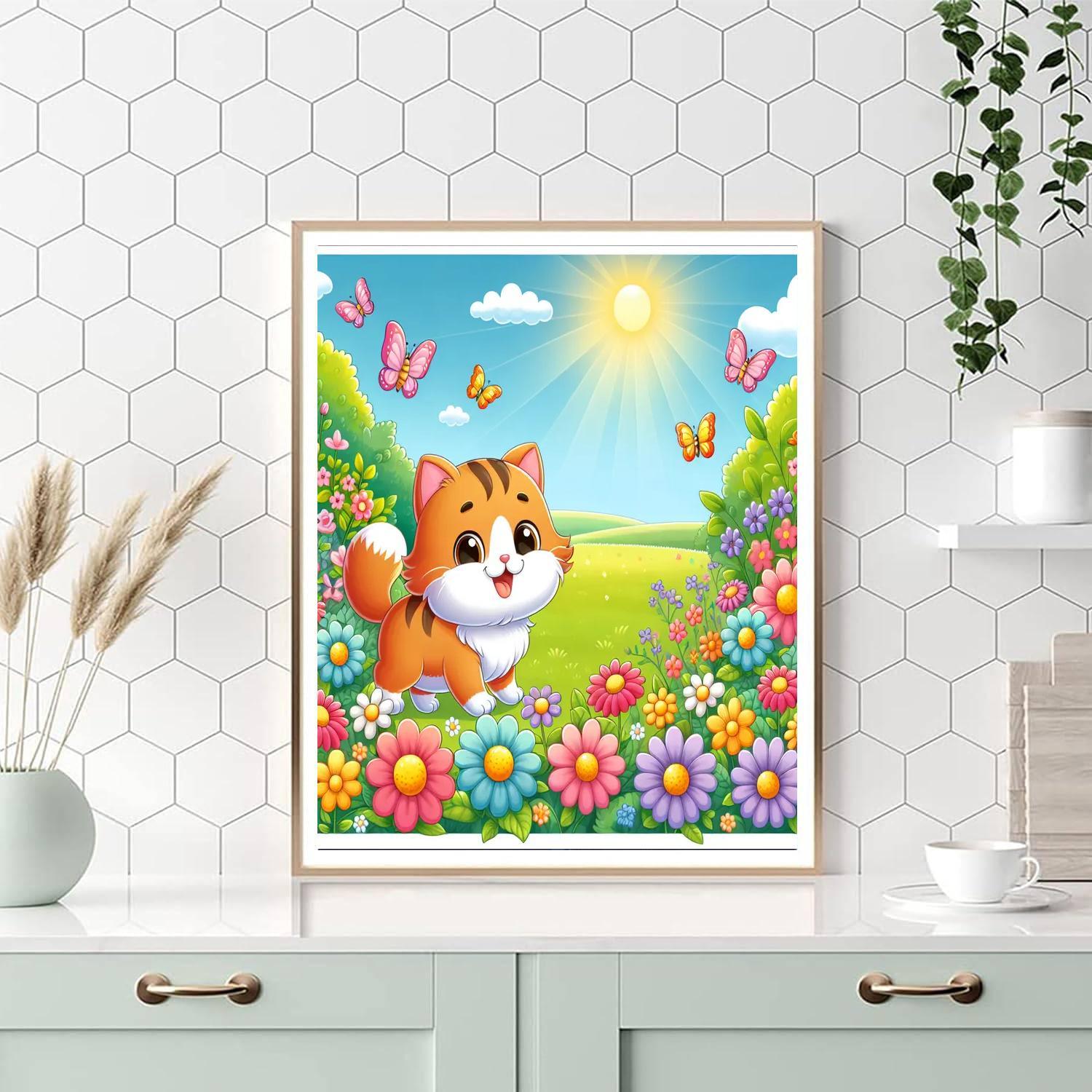 Curious Cat Exploration Paint By Number