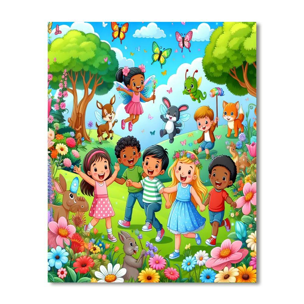 Fantasy Garden Quest Paint By Numbers Art