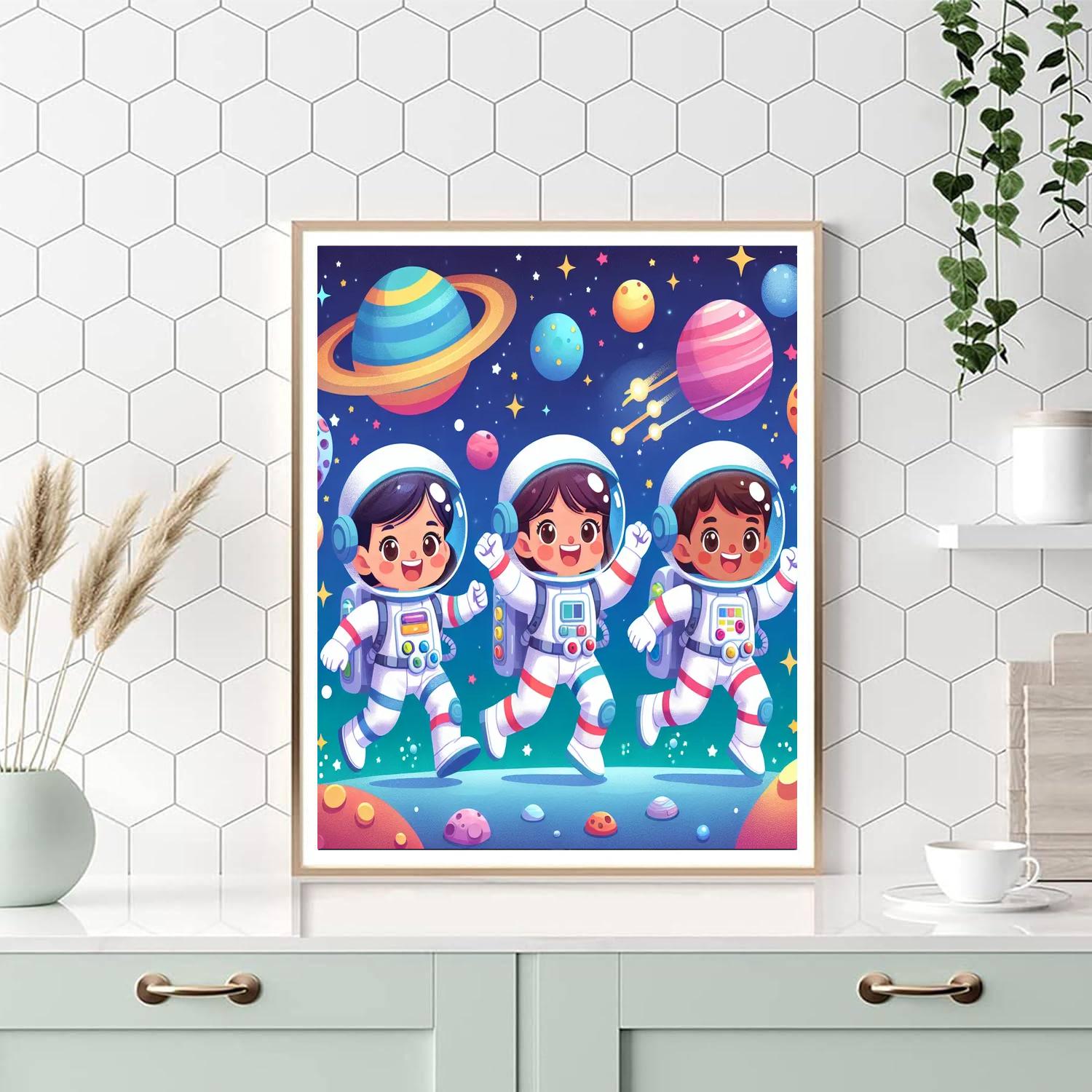 Whimsical Space Adventures Painting By Numbers Kit