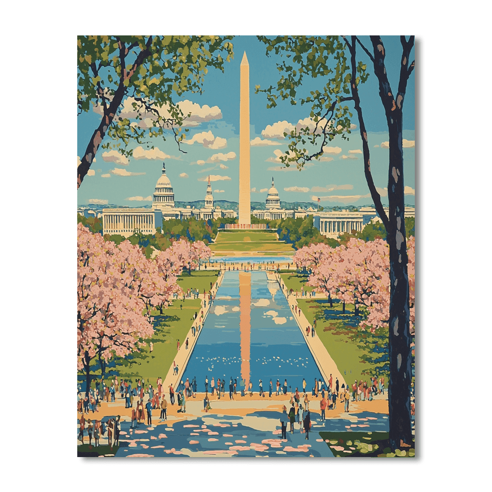 National Mall - Washington D.c., Usa Numbered Painting Kits