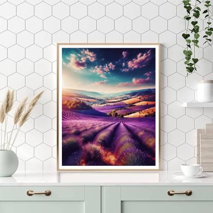 Sunny Provence Countryside Numbered Painting Kits