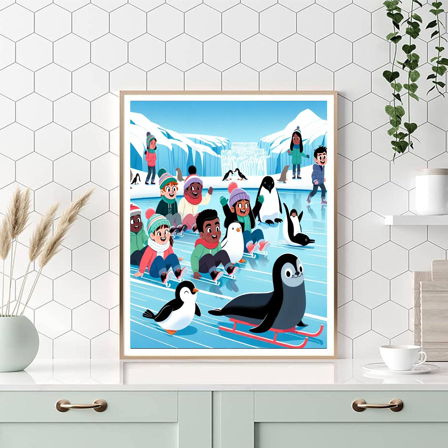 Glacial Glacier Glide Numbered Painting Kits