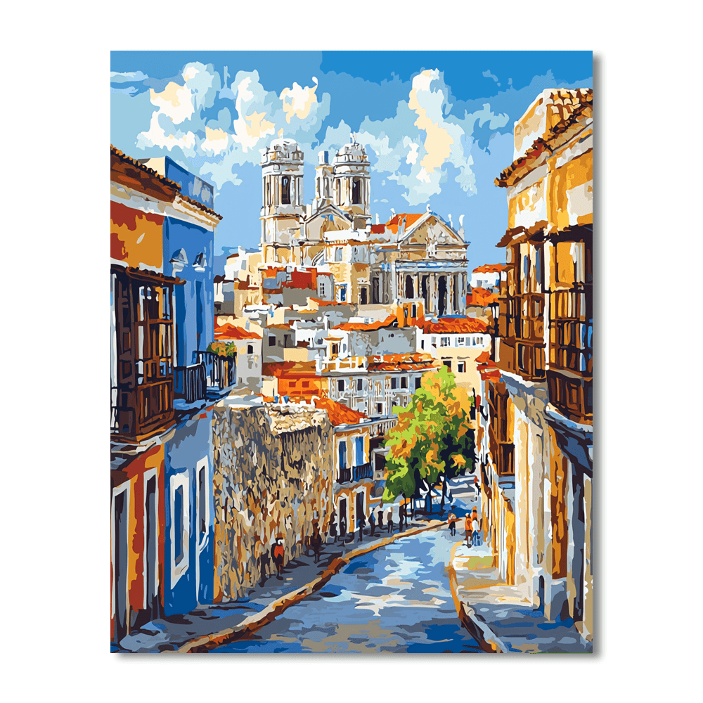 Walled City Of Cartagena - Colombia Paint By Numbers Kits