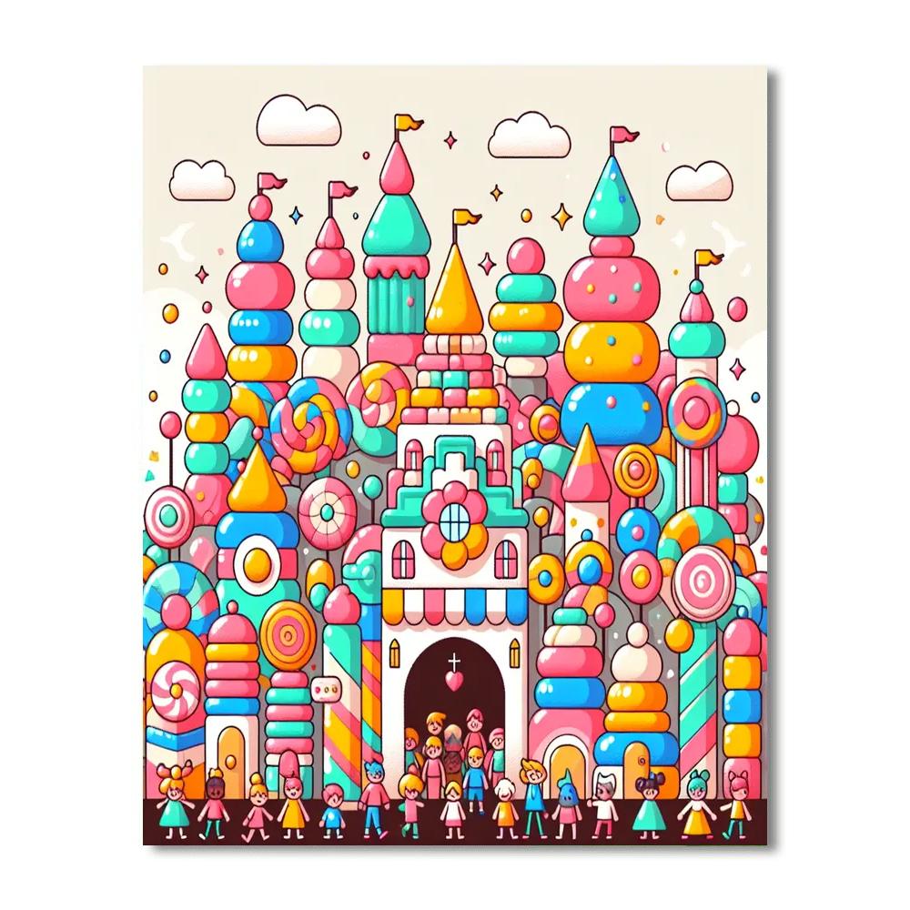 Adventure In Candy Castle Paint By Number
