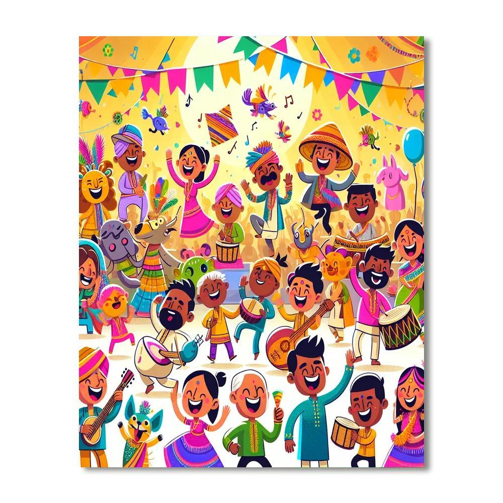Merry Music Festival Paint By Numbers