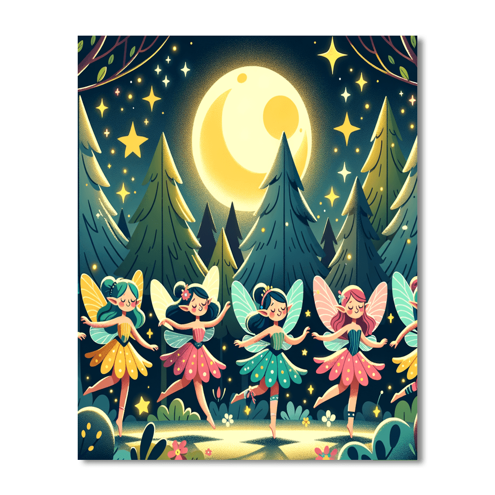 Magical Moonlit Fairies Numbered Painting Kits