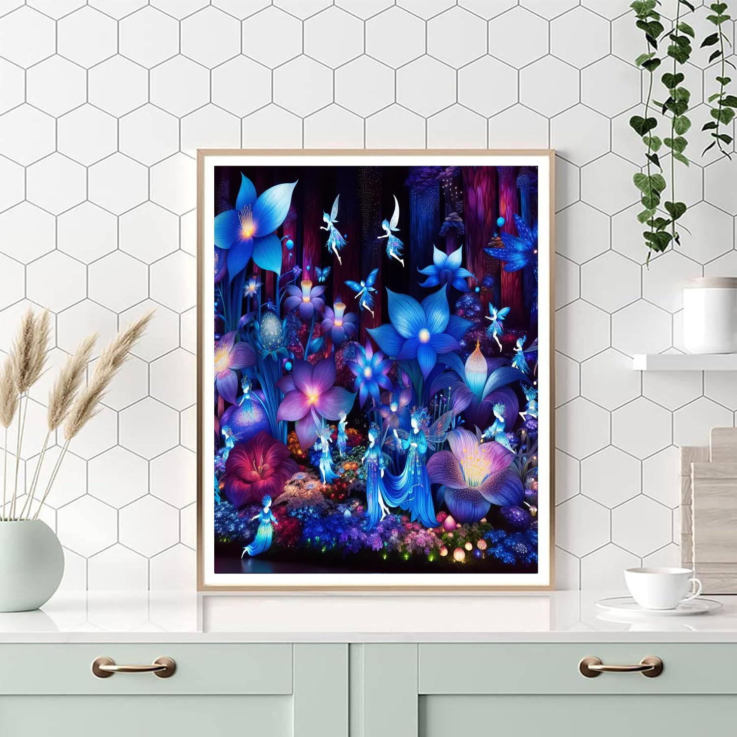 Enchanted Fairy Garden Glow Painting By Numbers Kit