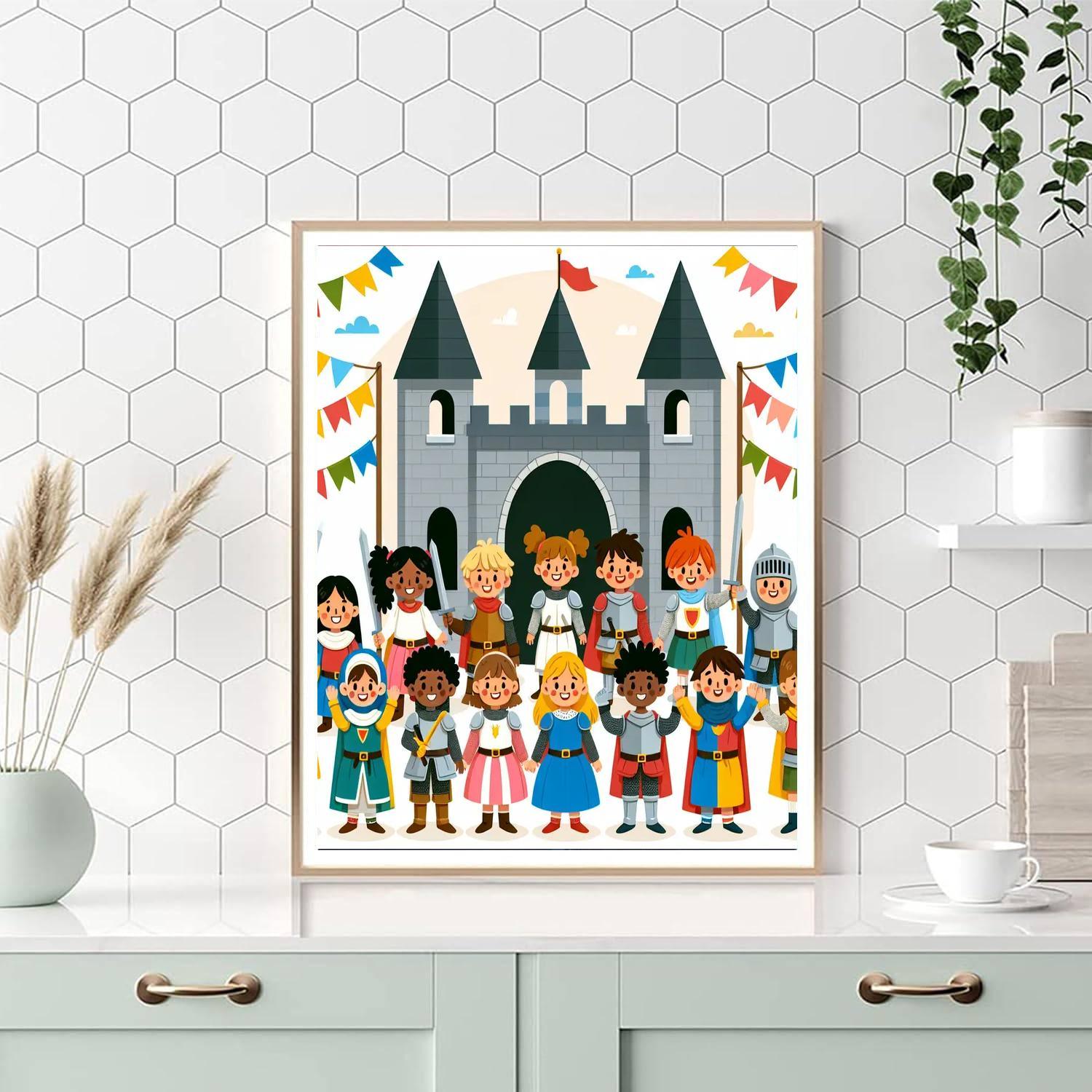 Knight's Courage Quest Numbered Painting Kits