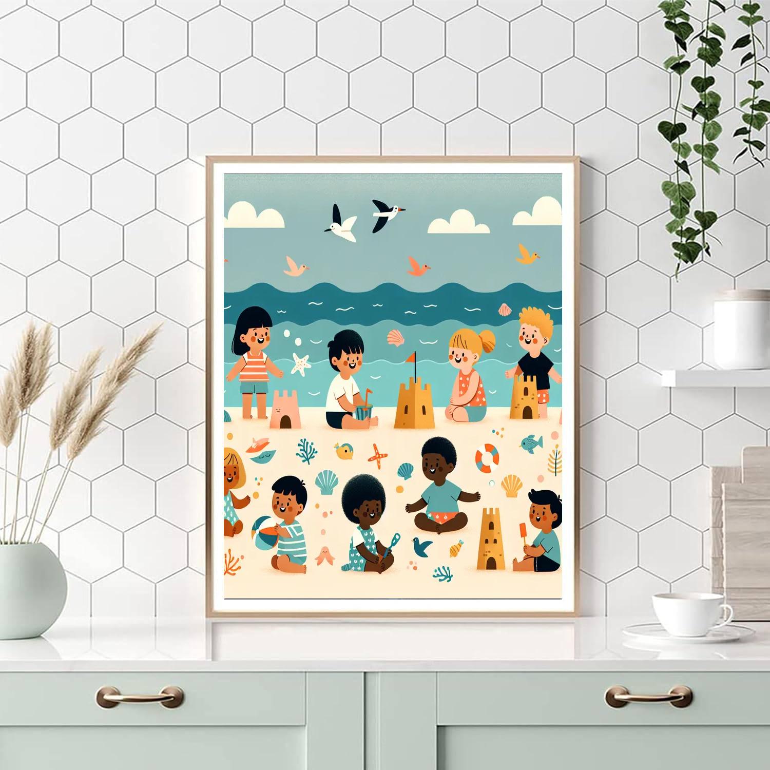 Seaside Sanctuary Number Painting