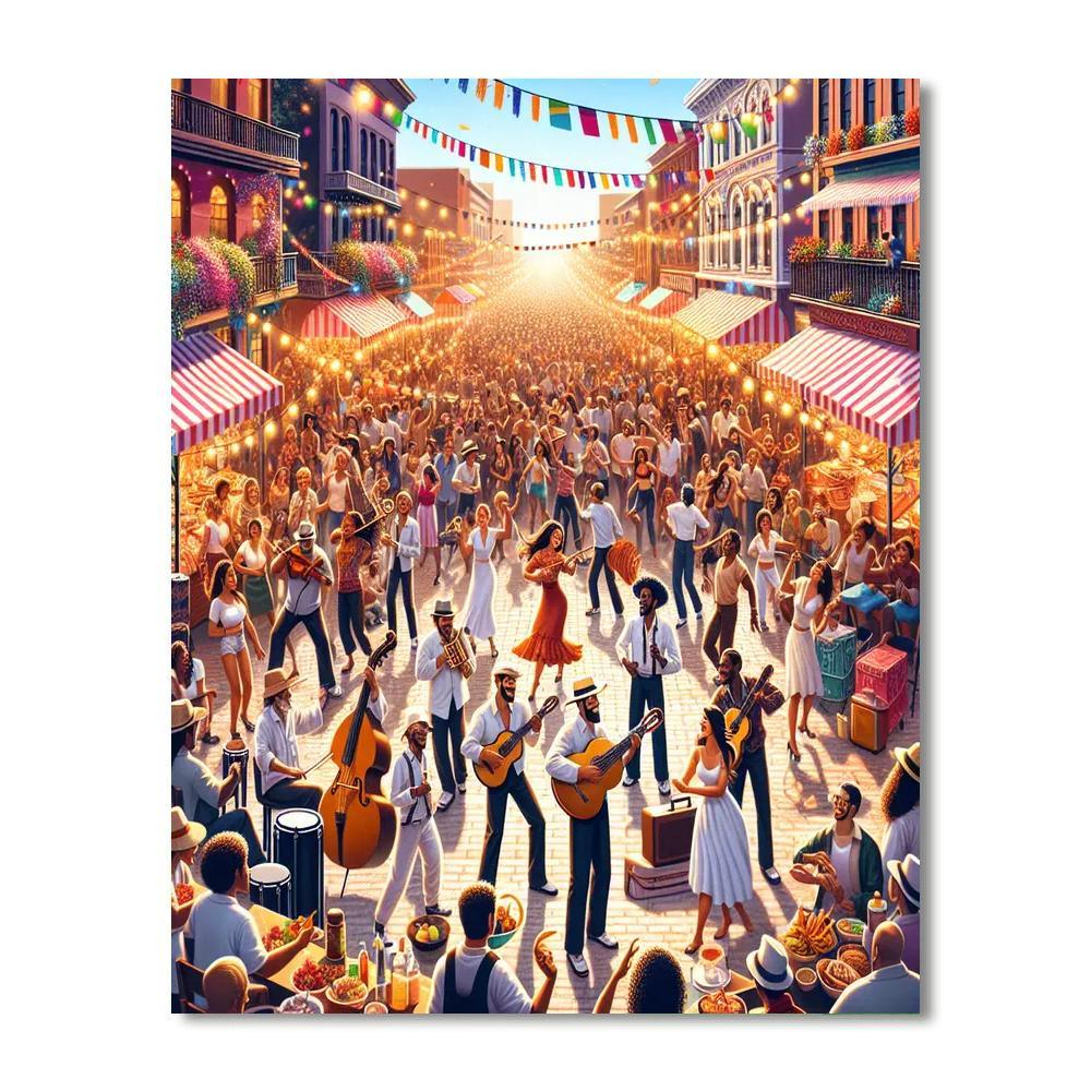 Fiesta De La Música Number Painting