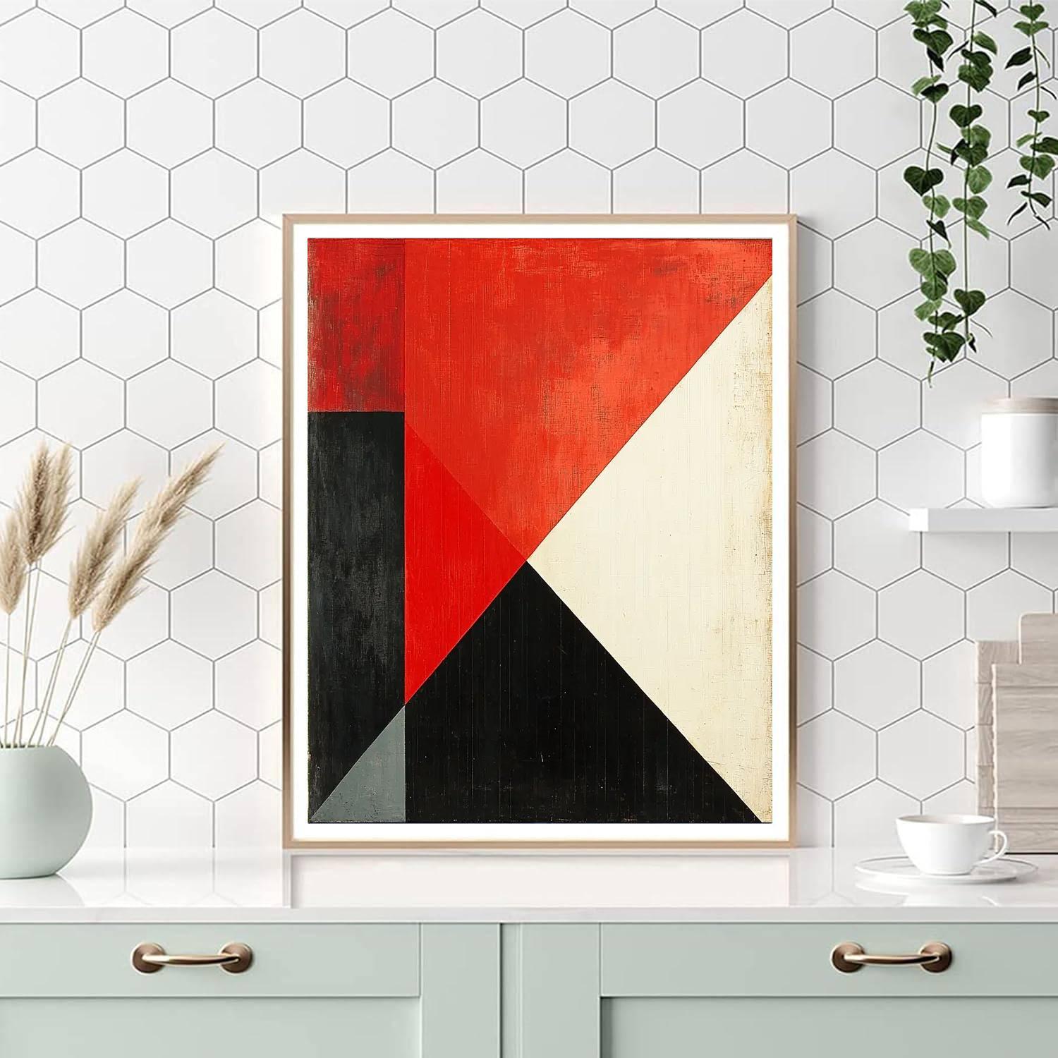 Kazimir Malevich Inspired Dissonant Harmony  Painting Number Kit