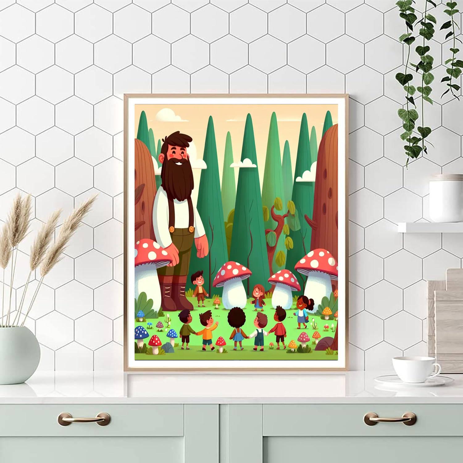 Fantasy Land Of Giants Number Painting