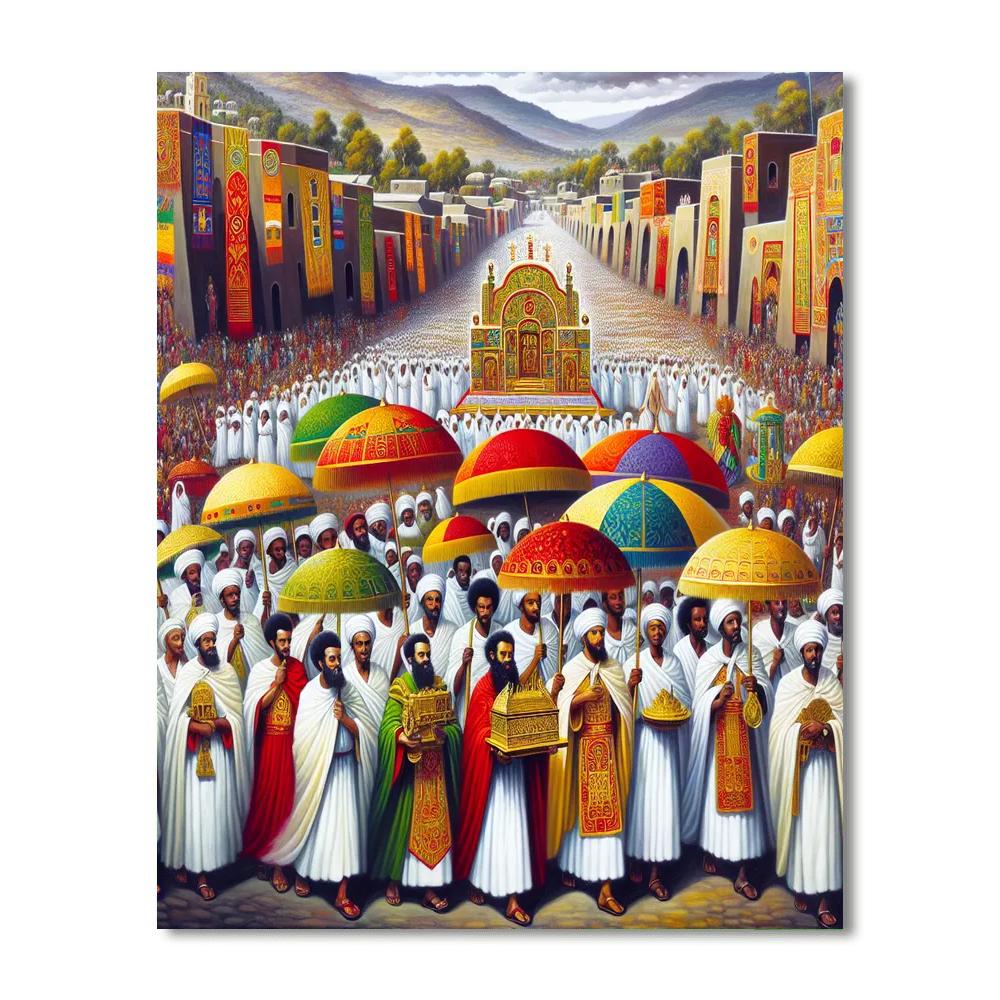 Timkat Festival - Lalibela Paint By Numbers Kits
