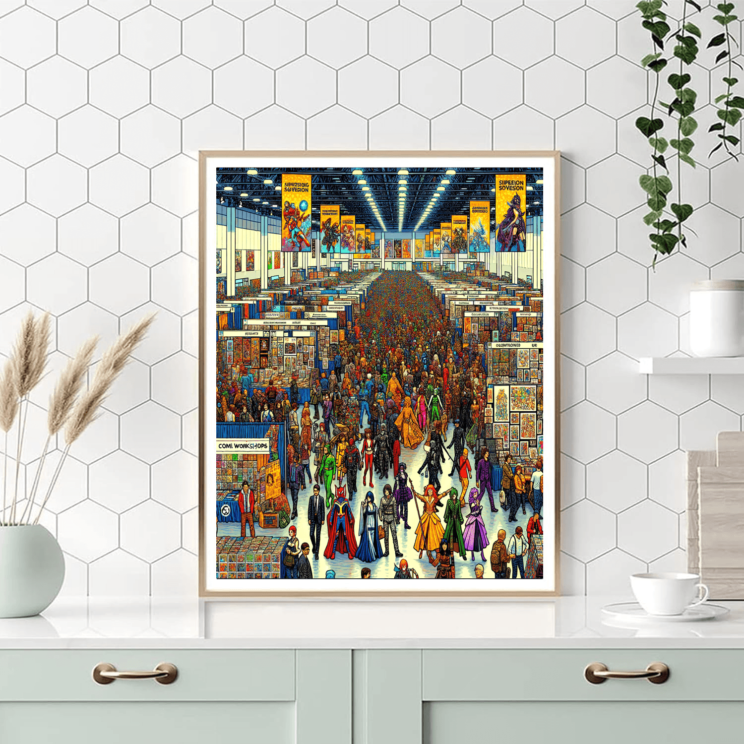 San Diego Comic-con - Usa Number Painting