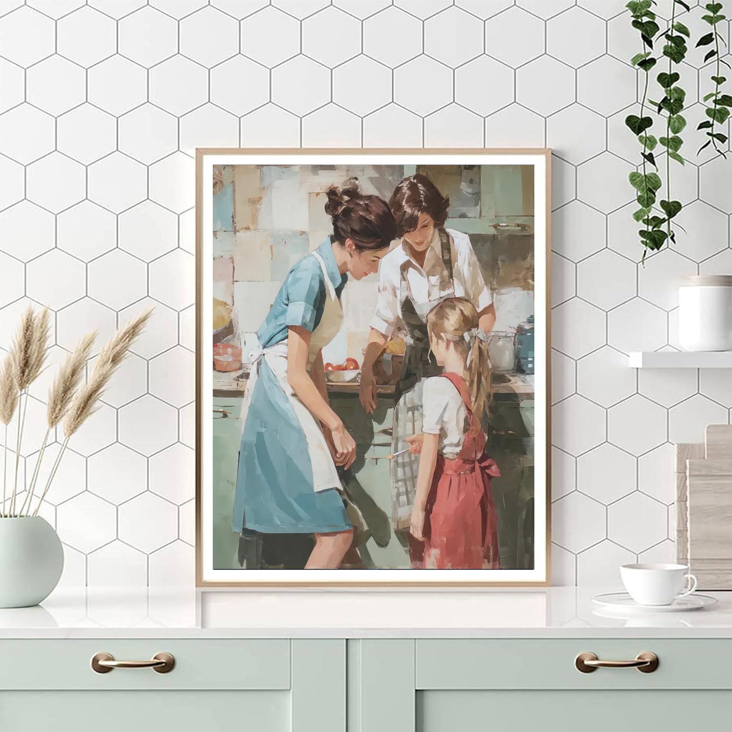 Mom's Love In Every Brushstroke Numbered Painting Kits