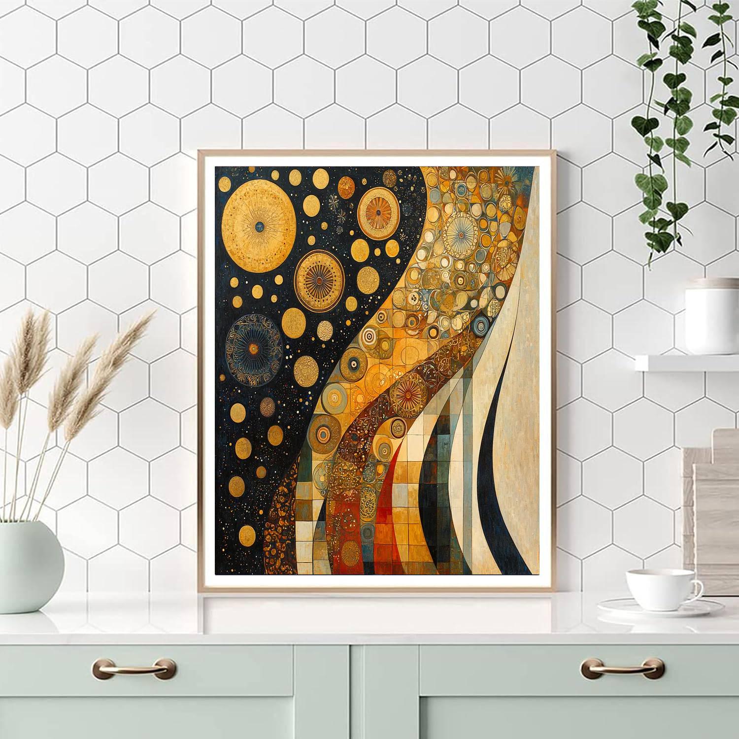Gustav Klimt Inspired Eternal Patterns Of Life  Number Painting