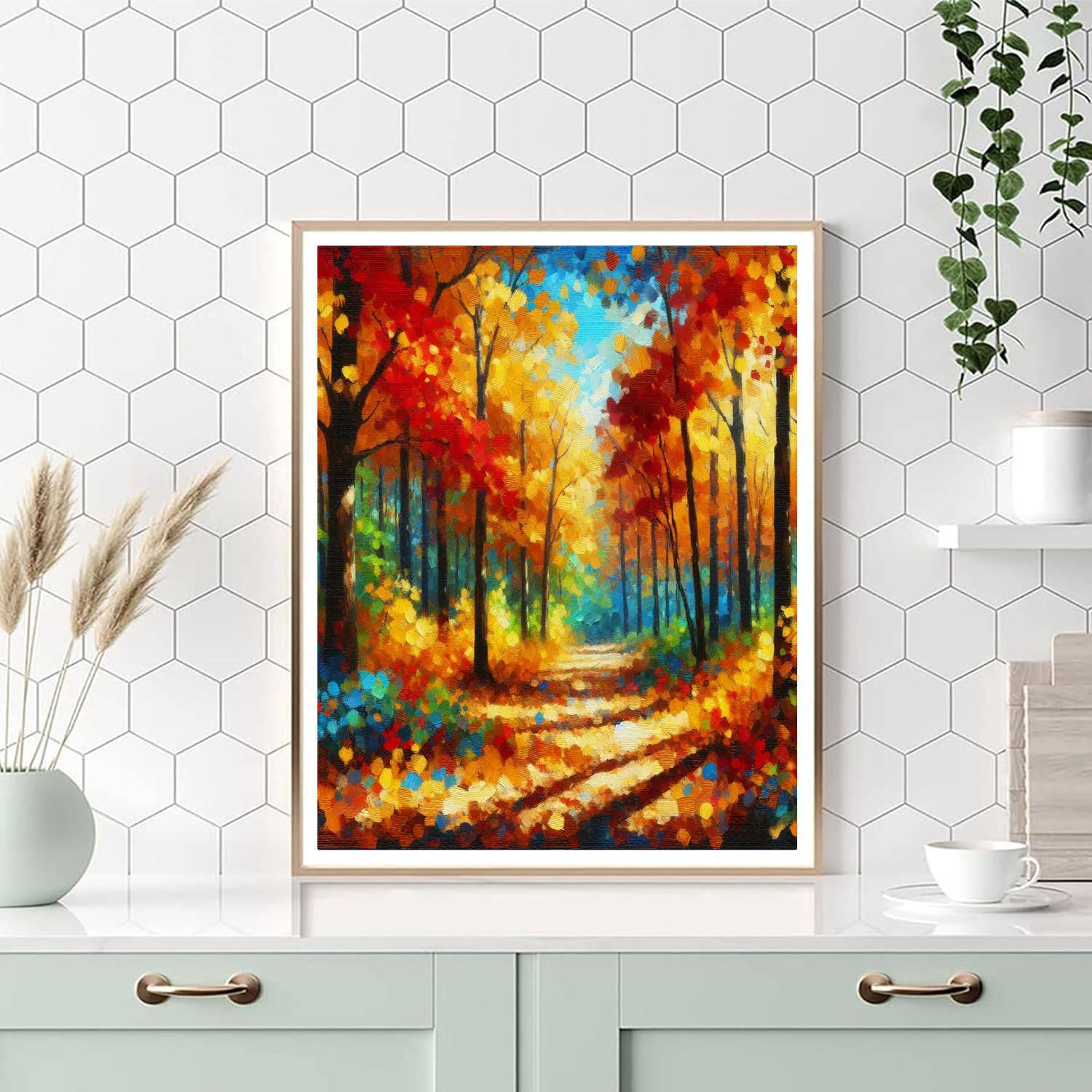 Autumn Woodland Enchantment DIY Paint By Numbers