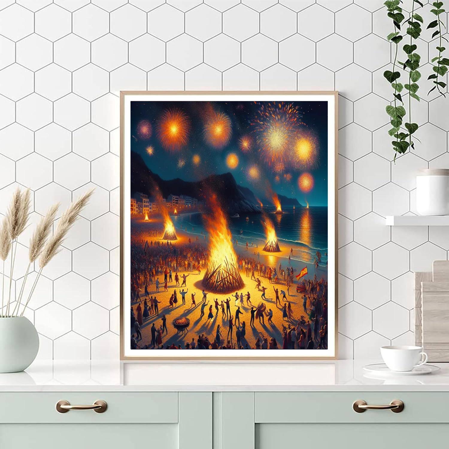 Dia De San Juan Painting Number Kit