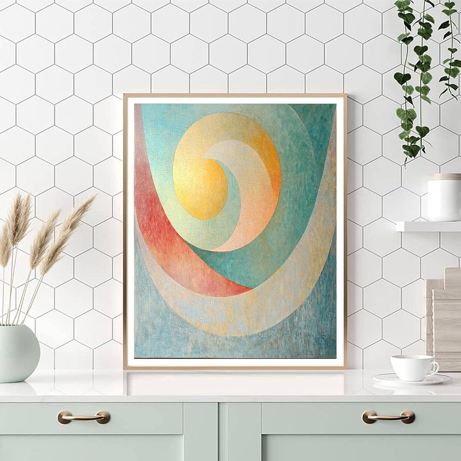 Joan Miró Inspired Serene Colorscape  Paint By Color