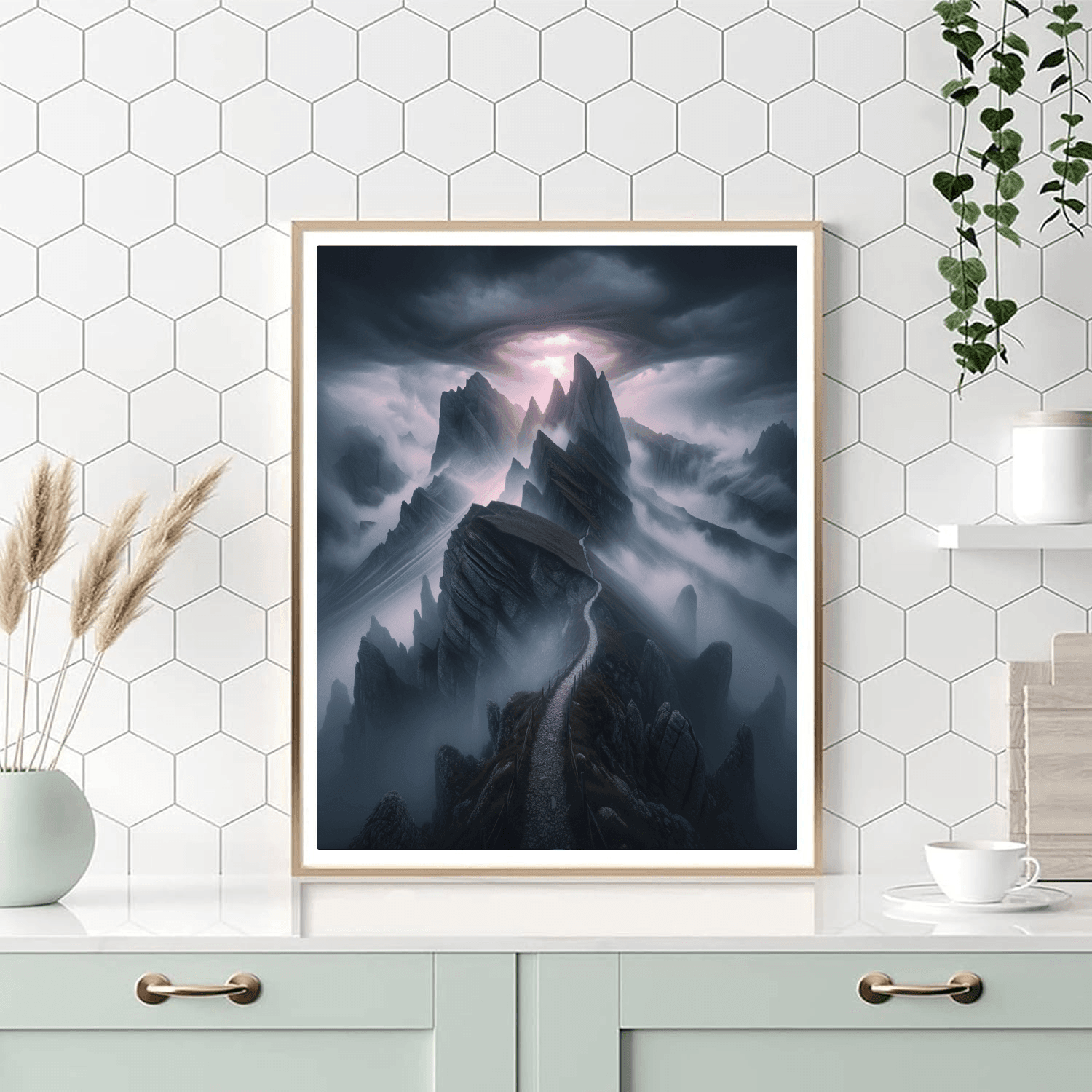 Mystical Mountain Pass DIY Paint By Numbers