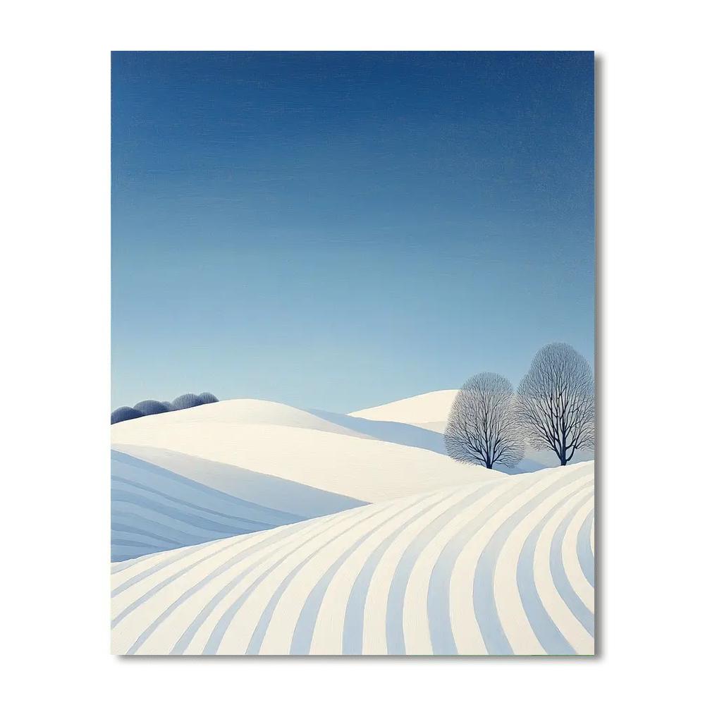 Georgia O'Keeffe Inspired Frozen Beauty  Number Painting