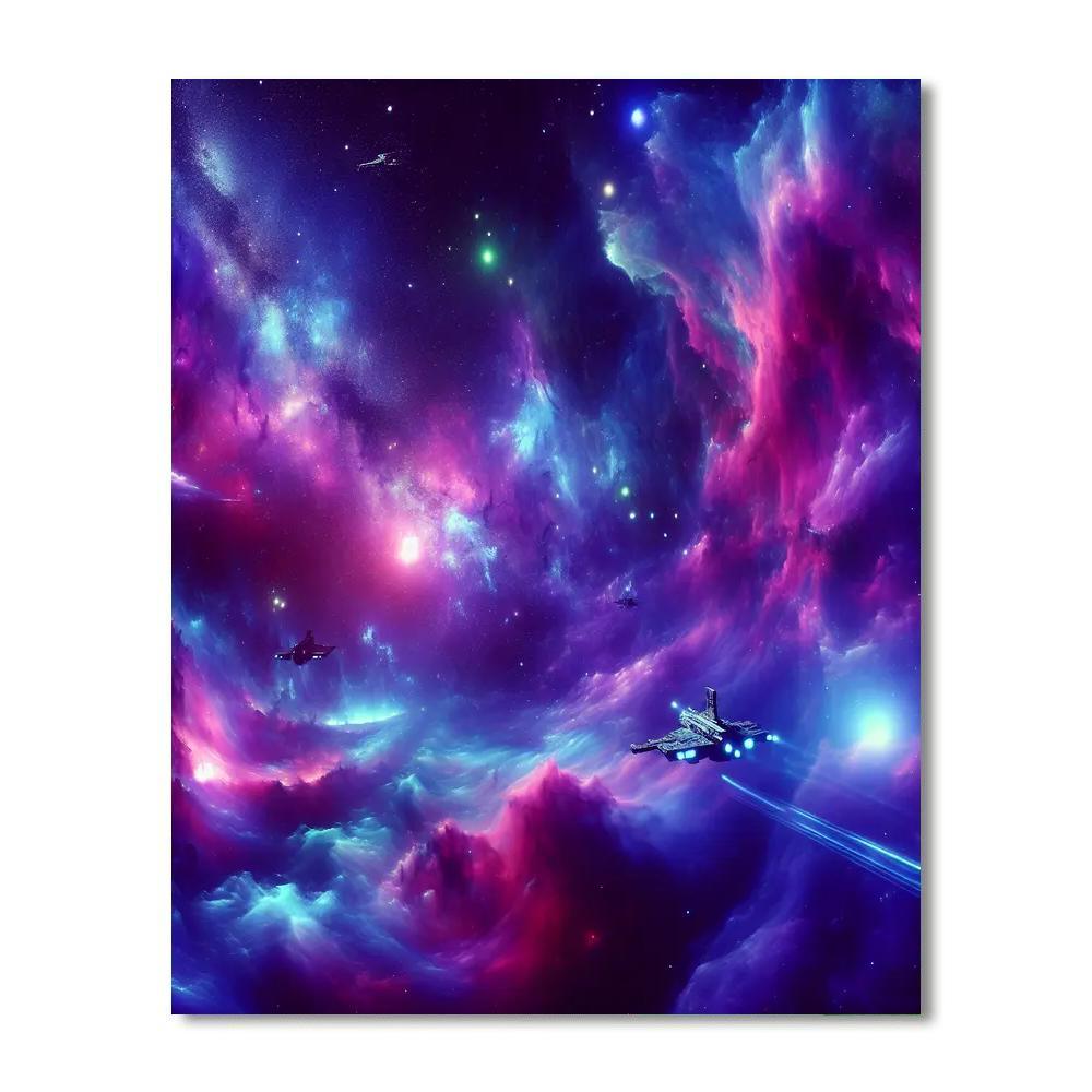 Galactic Frontier Quest DIY Paint By Numbers