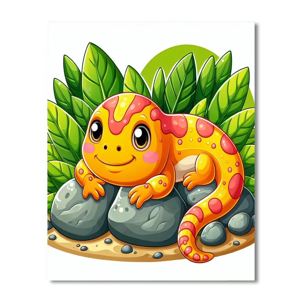 Adventurous Salamander Paint By Number