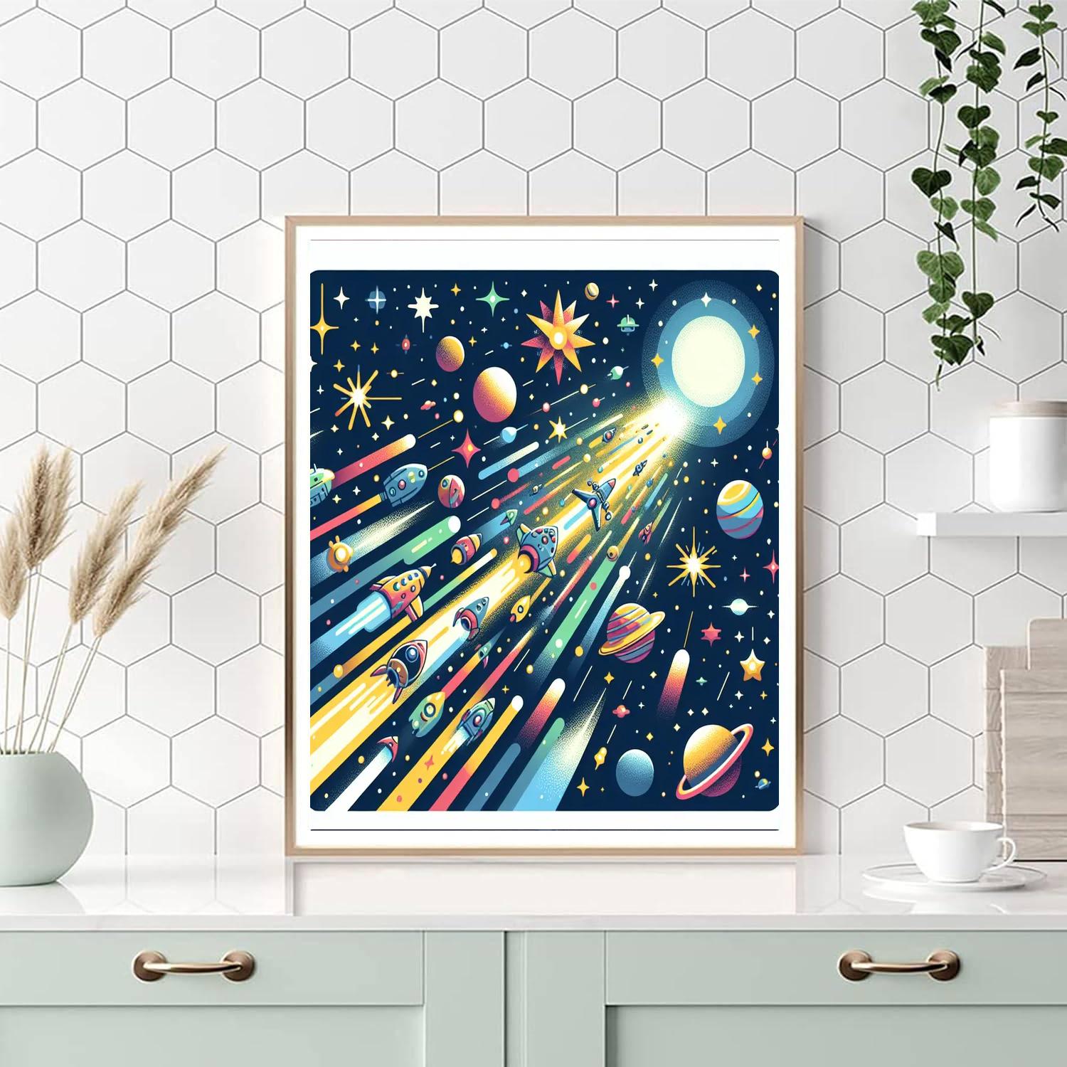 Starlight Journey Paint By Numbers Art