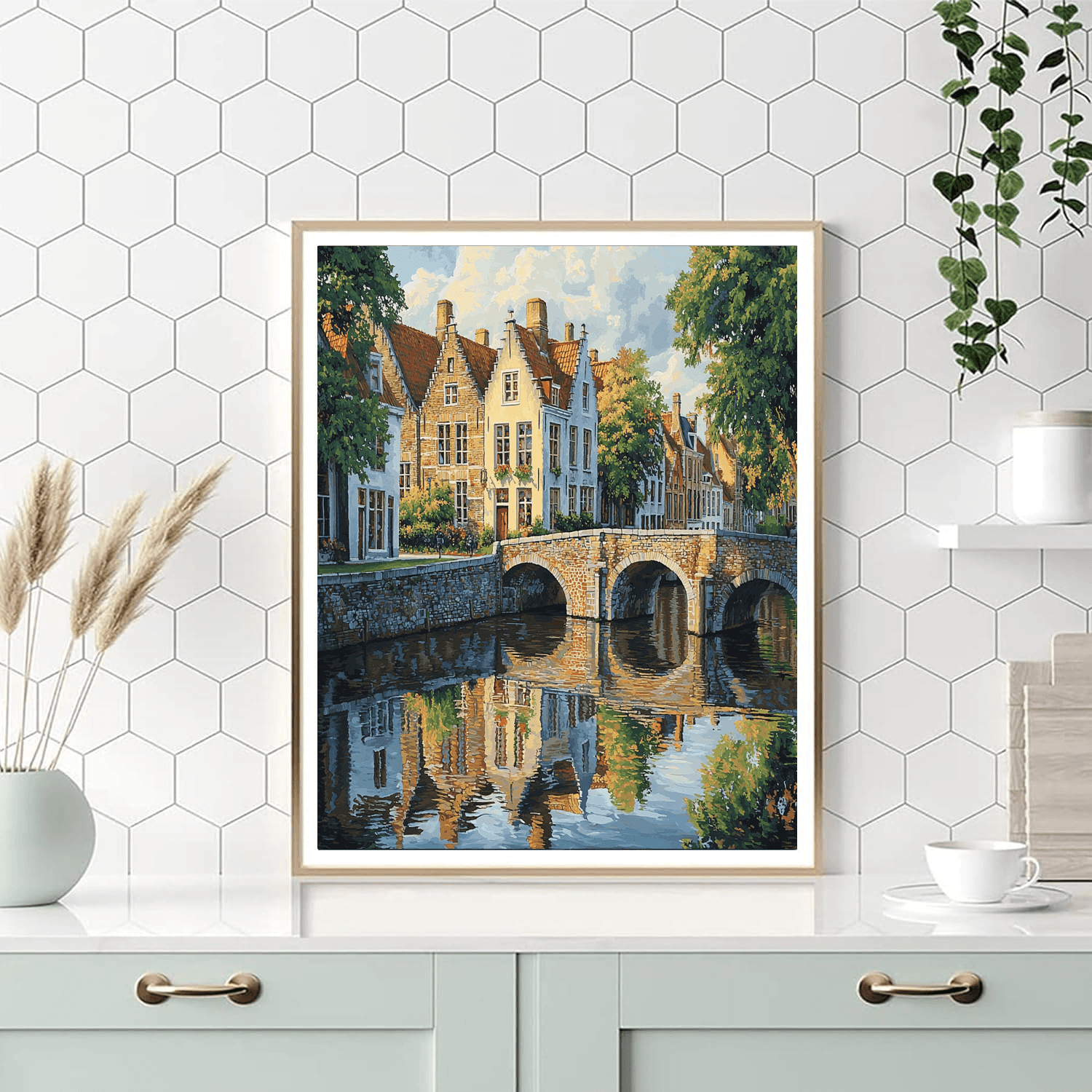 Canals Of Bruges - Bruges Numbered Painting Kits