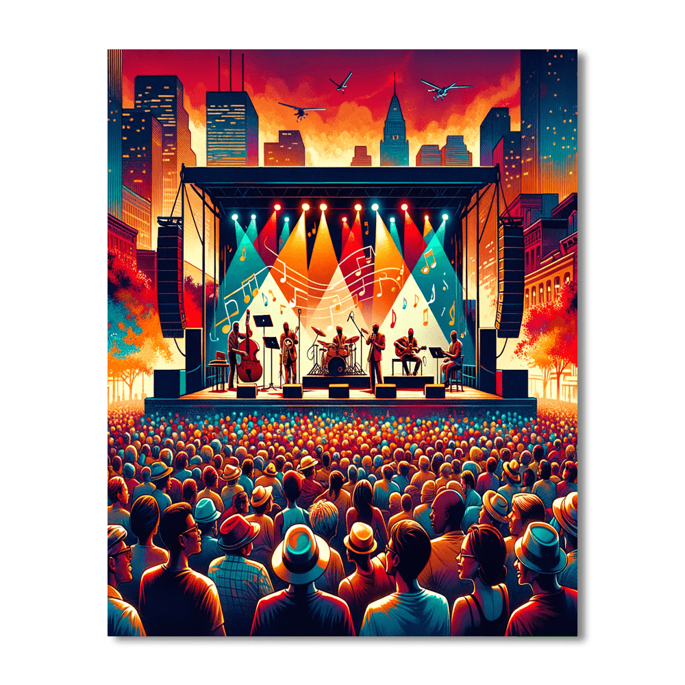 Festival Internacional De Jazz De Montreal DIY Paint By Numbers