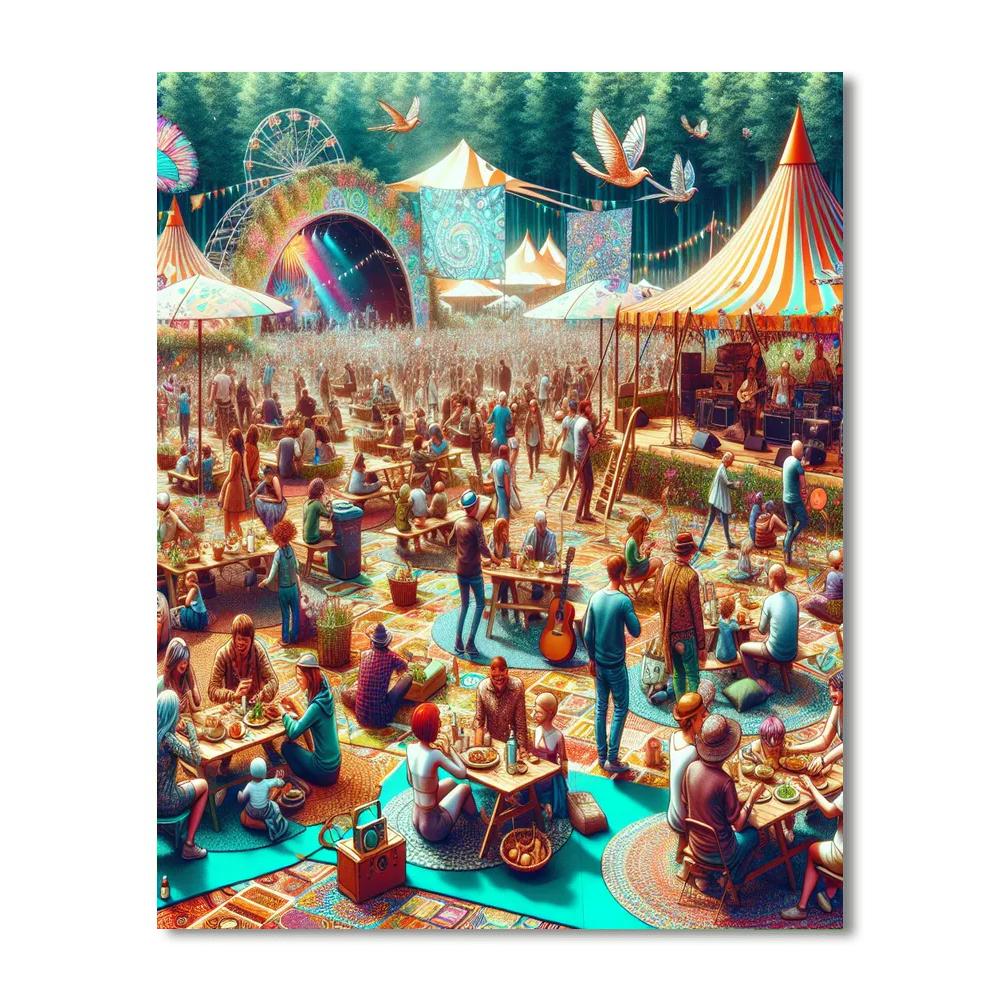 Piknik Ganja Festival Paint By Numbers Kits