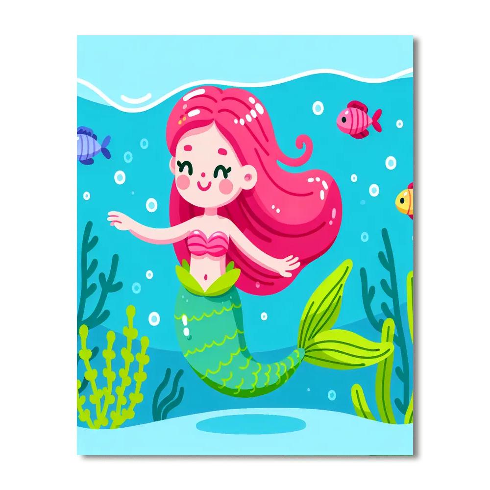 Dazzling Mermaid Painting By Numbers Kit