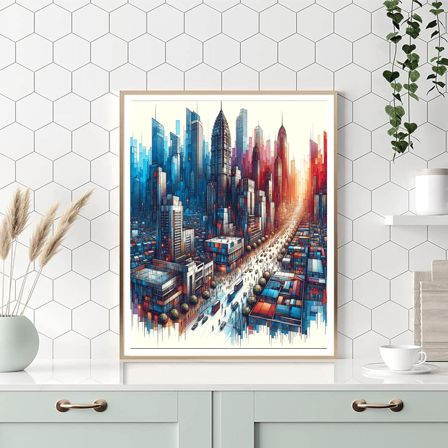 Urban Chic Cityscape Paint By Numbers Art