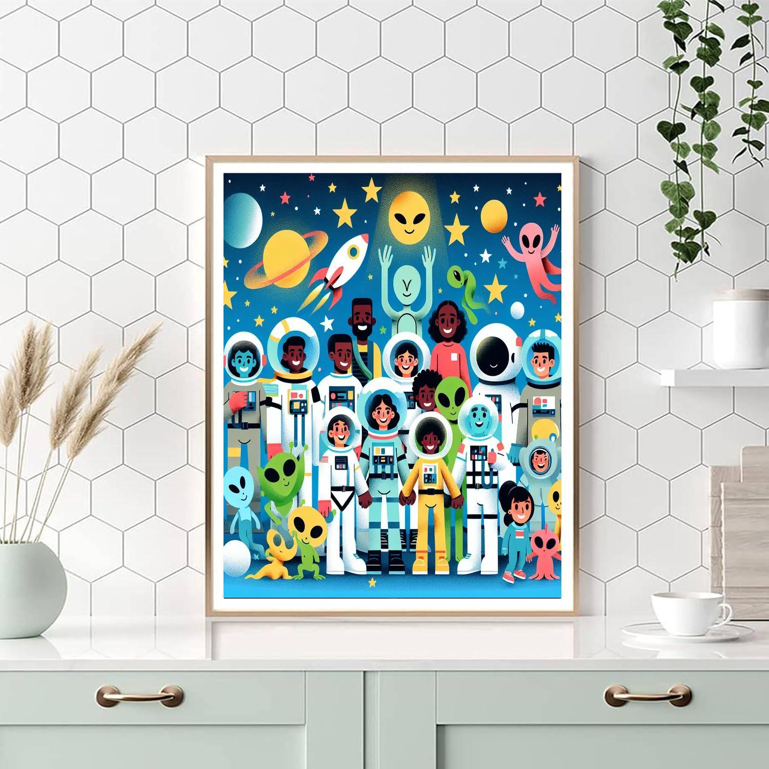 Cosmic Adventure Playground Numbered Painting Kits