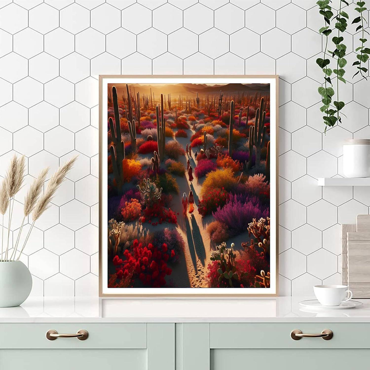 Bohemian Desert Oasis Paint By Color