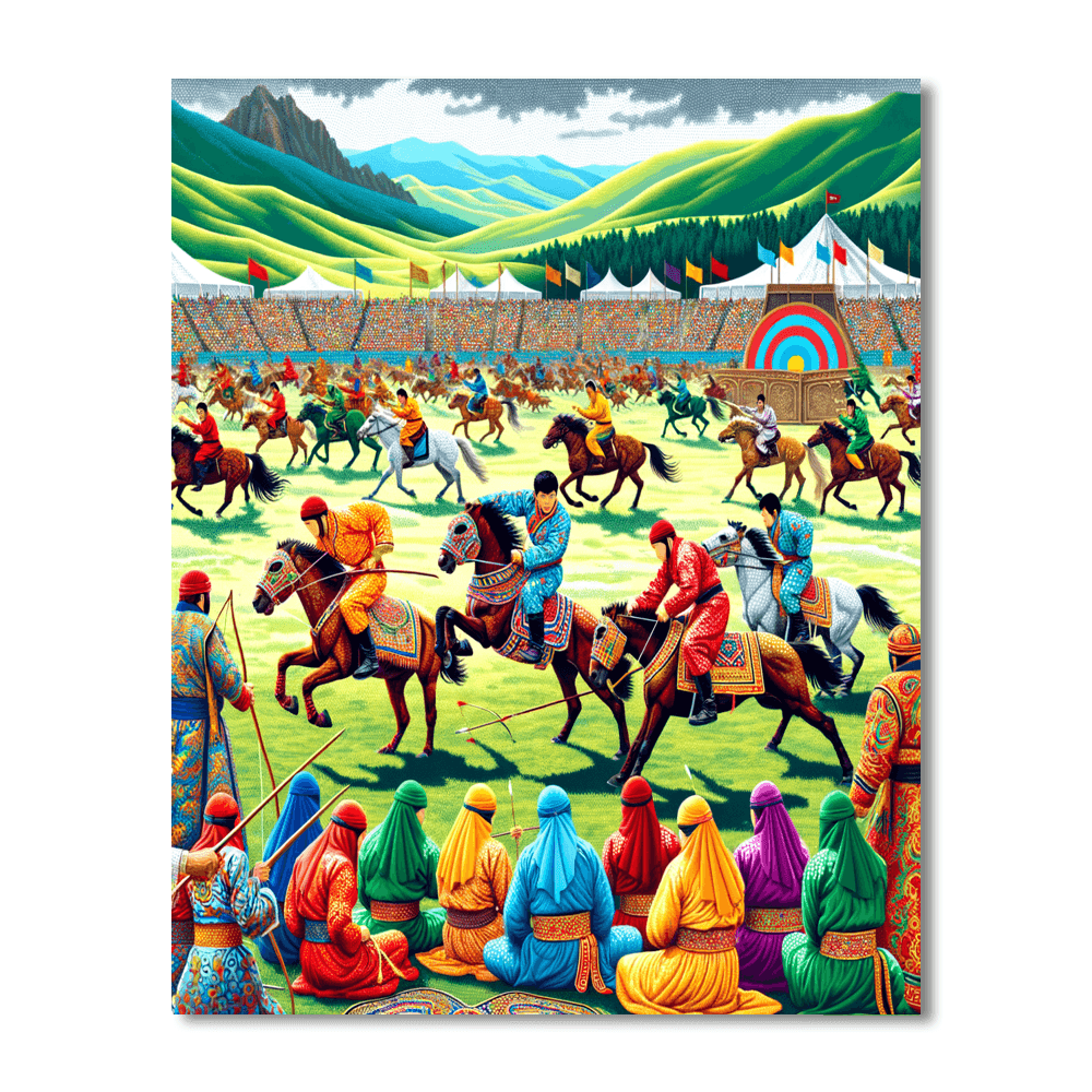 Naadam Festival - Mongolia Paint By Number