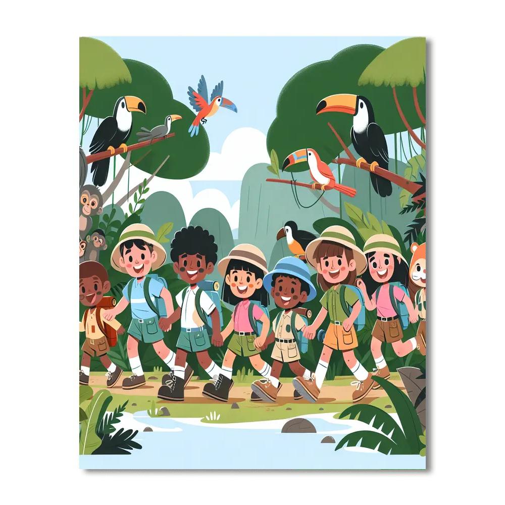 Jungle Explorer's Trek Numbered Painting Kits