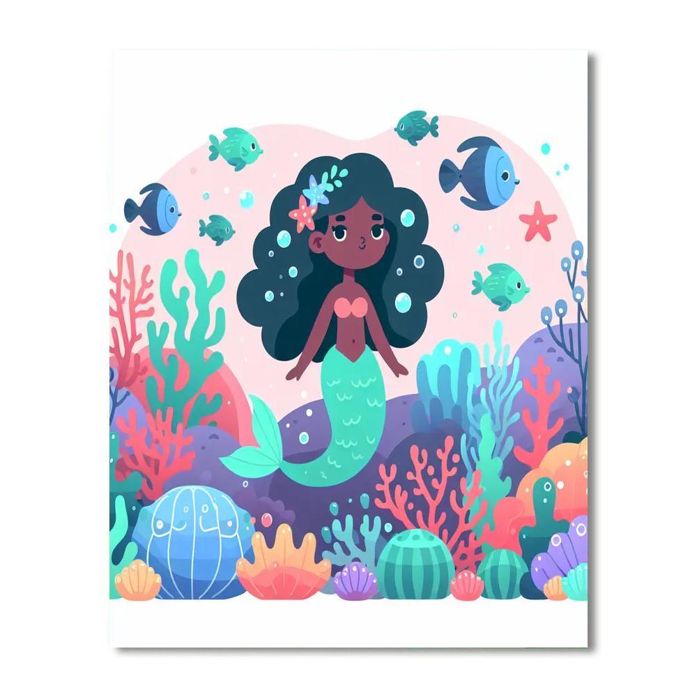 Ocean Mermaid Realm Paint By Numbers Art