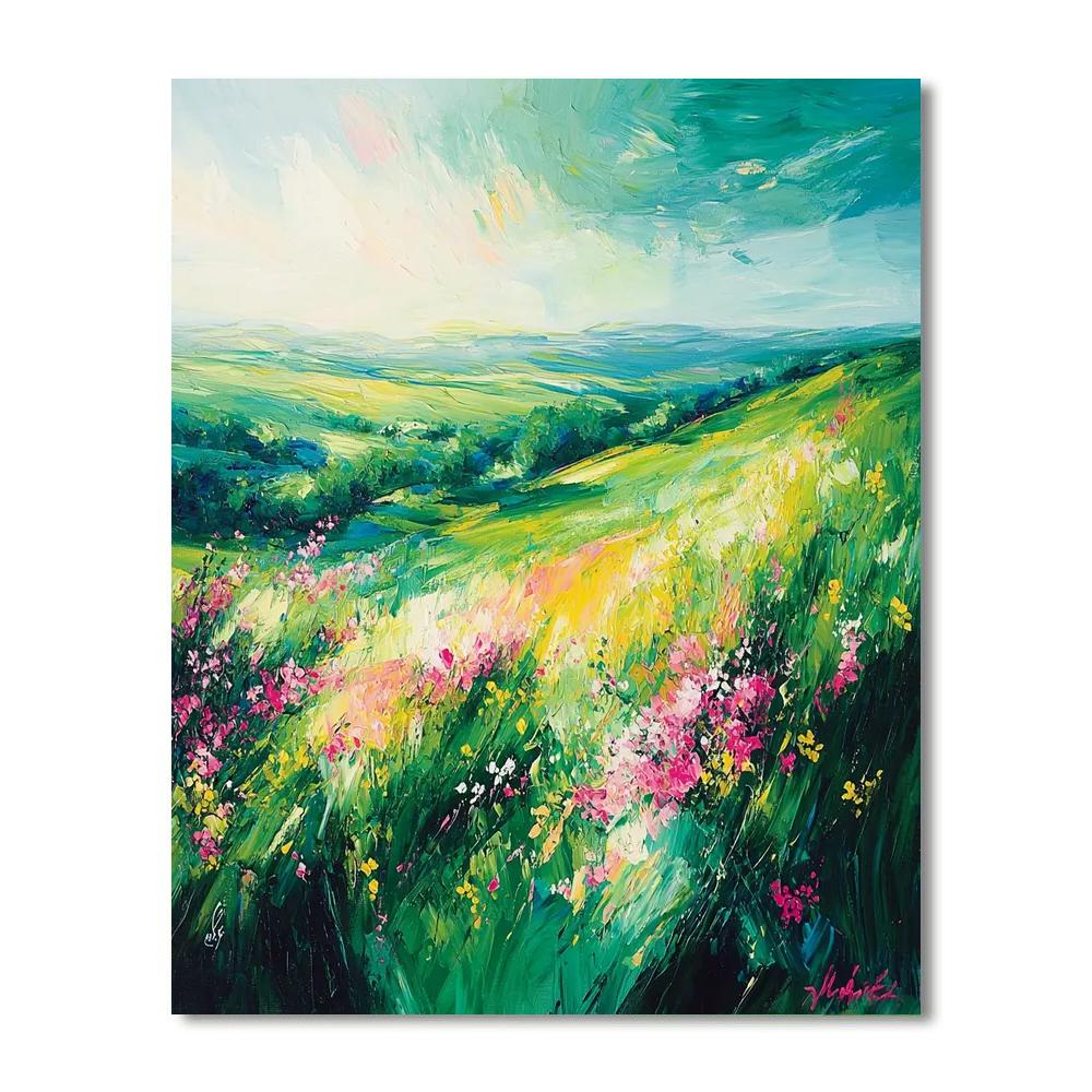 Paul Cézanne Inspired Awakening Fields  Paint By Numbers Kits