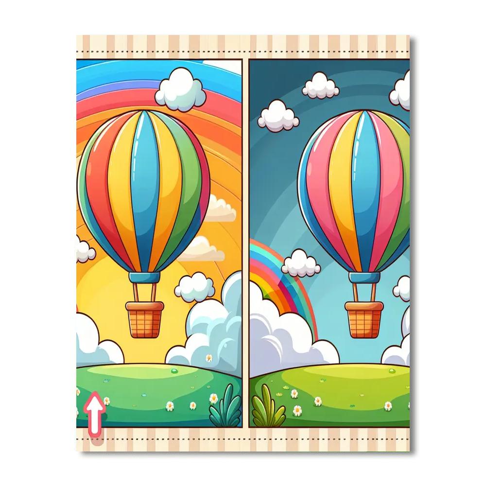 Rainbow Adventure Balloon Paint By Number