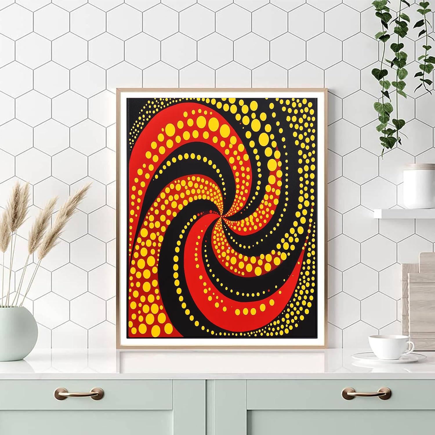 Yayoi Kusama Inspired Polka Dot Universe  Paint By Numbers