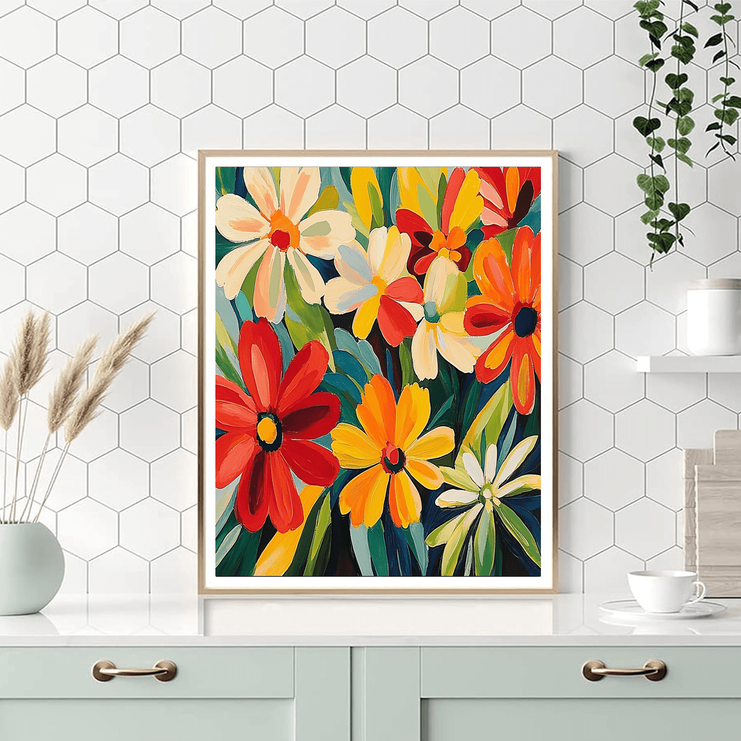 Henri Matisse Inspired Floral Wonderland  Painting By Numbers Kit