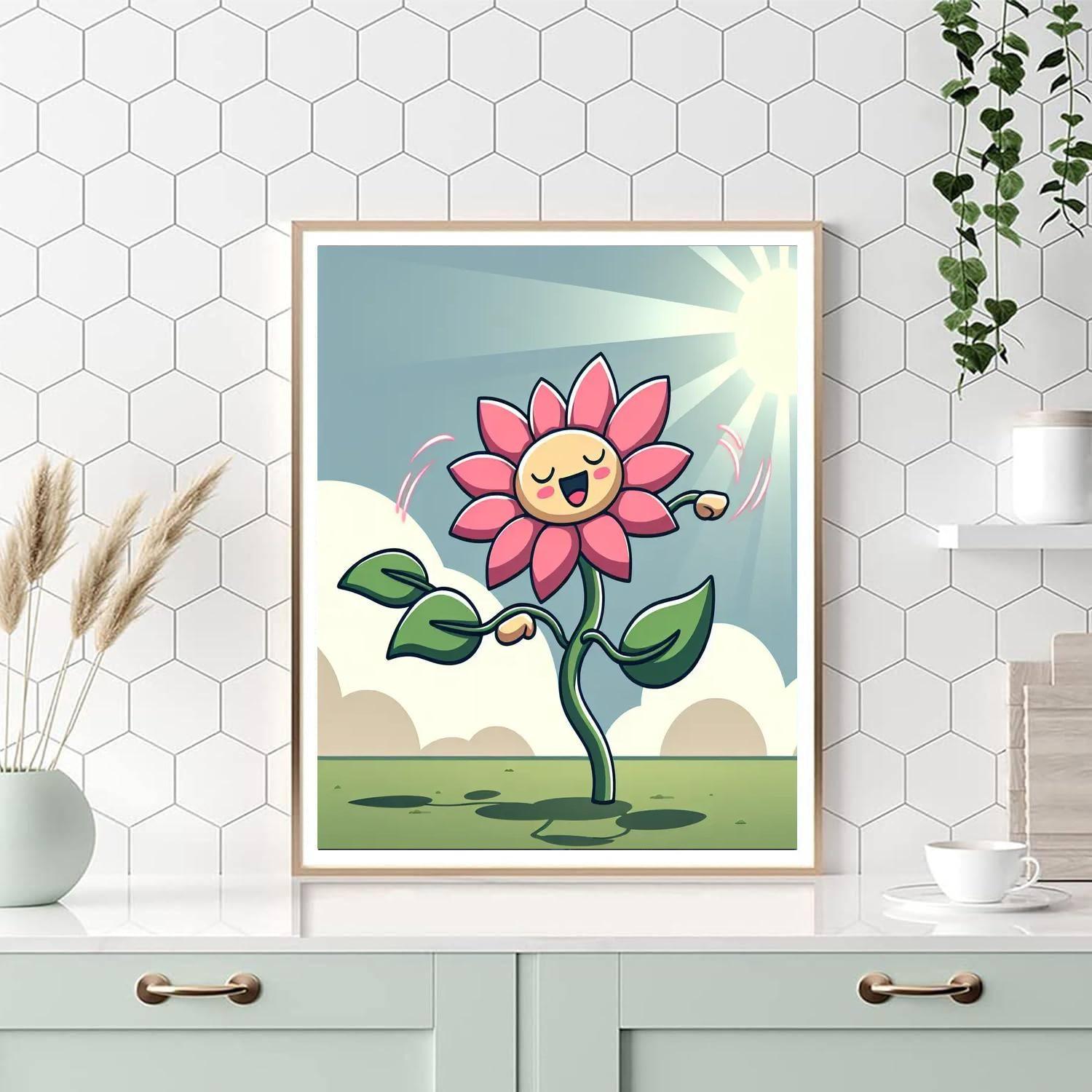 Dancing Flower Painting Number Kit