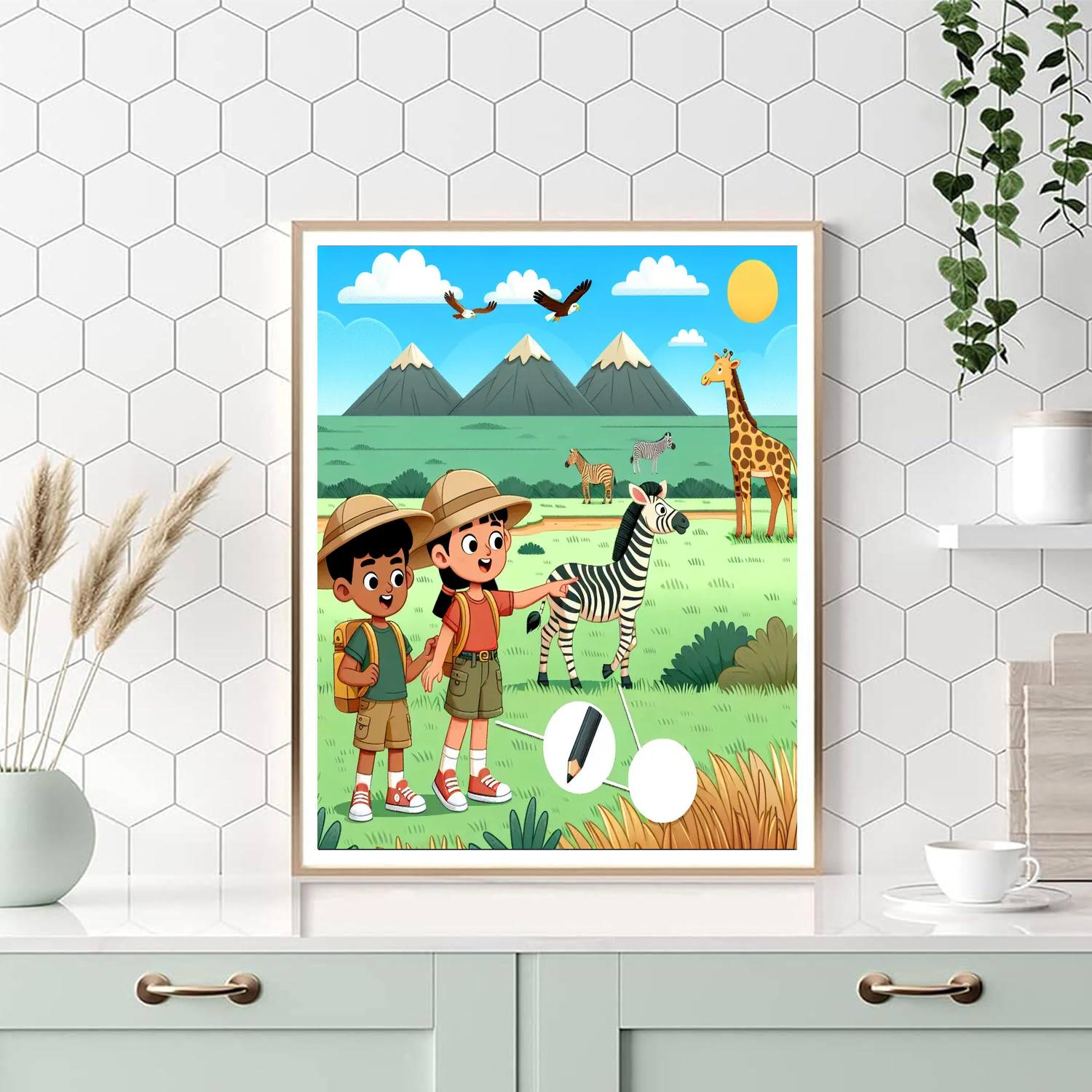 Savannah Safari Expedition DIY Paint By Numbers