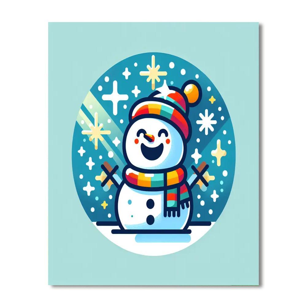 Jolly Snowman Paint By Numbers Kits