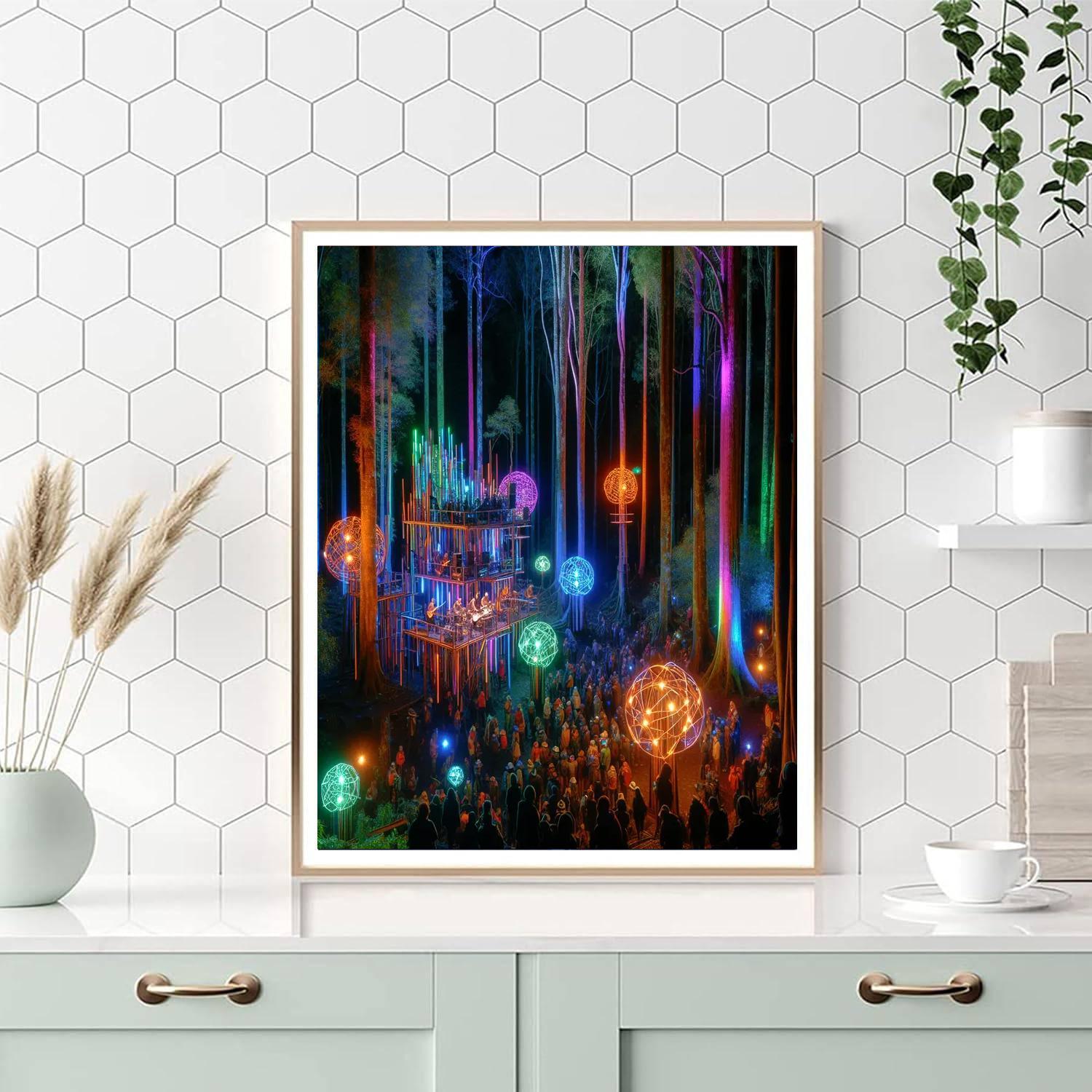 Electric Forest Festival - Rothbury, Usa Paint By Color