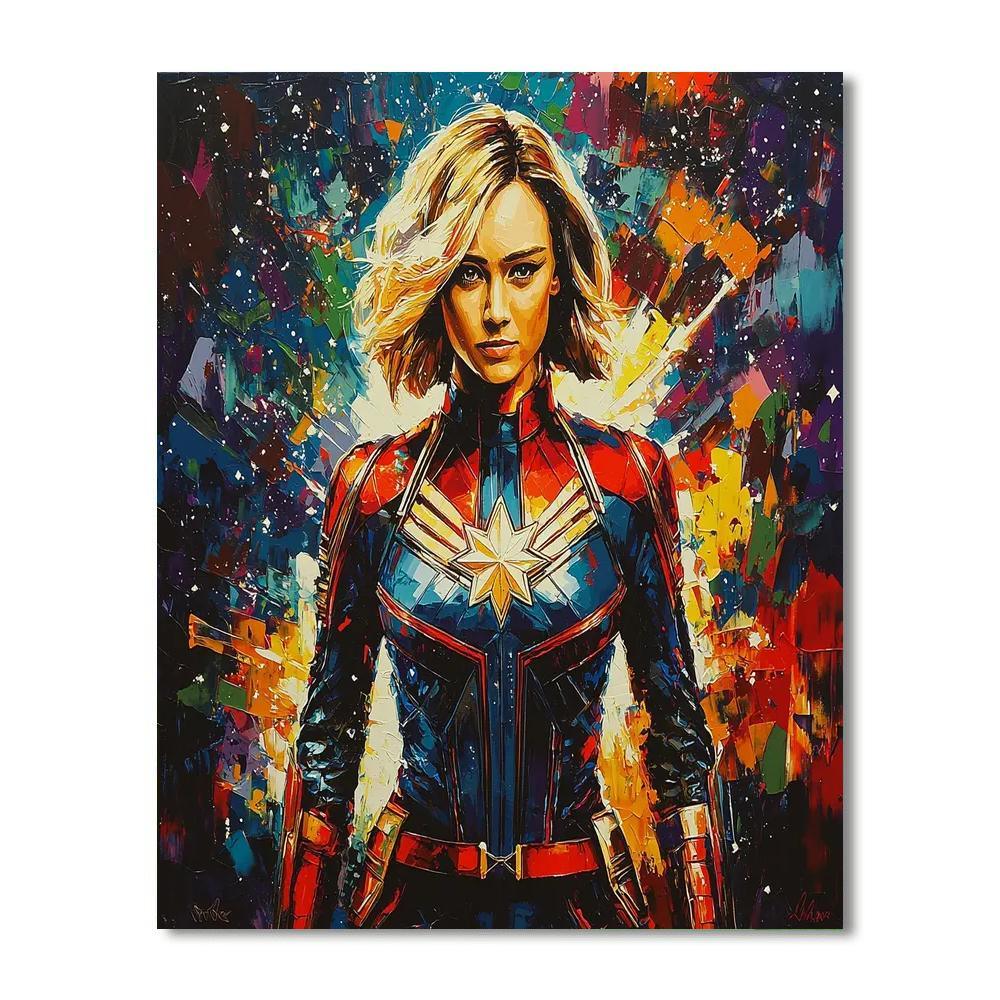 Brie Larson: The Strength Of Captain Marvel Unleashed Numbered Painting Kits
