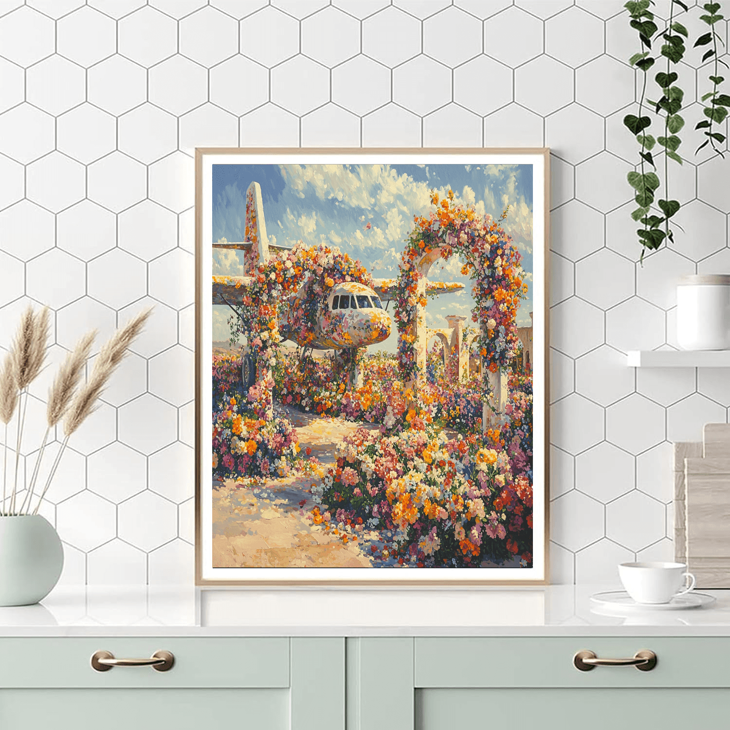 Dubai Miracle Garden - United Arab Emirates Numbered Painting Kits