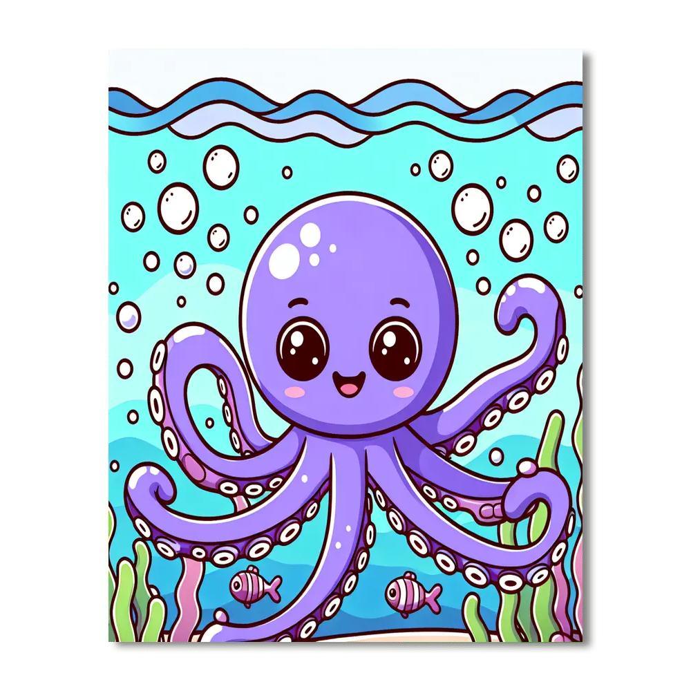 Bubbly Octopus Adventure Paint By Numbers Kits
